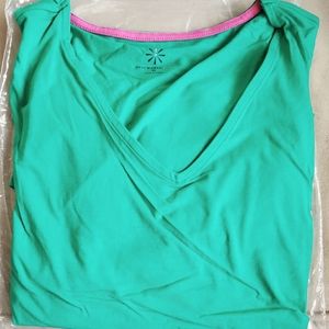Isaac Mizrahi Live 3/4 Sleeve Tunic. NWT Green XL